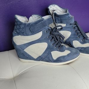 Wedge sneakers boots